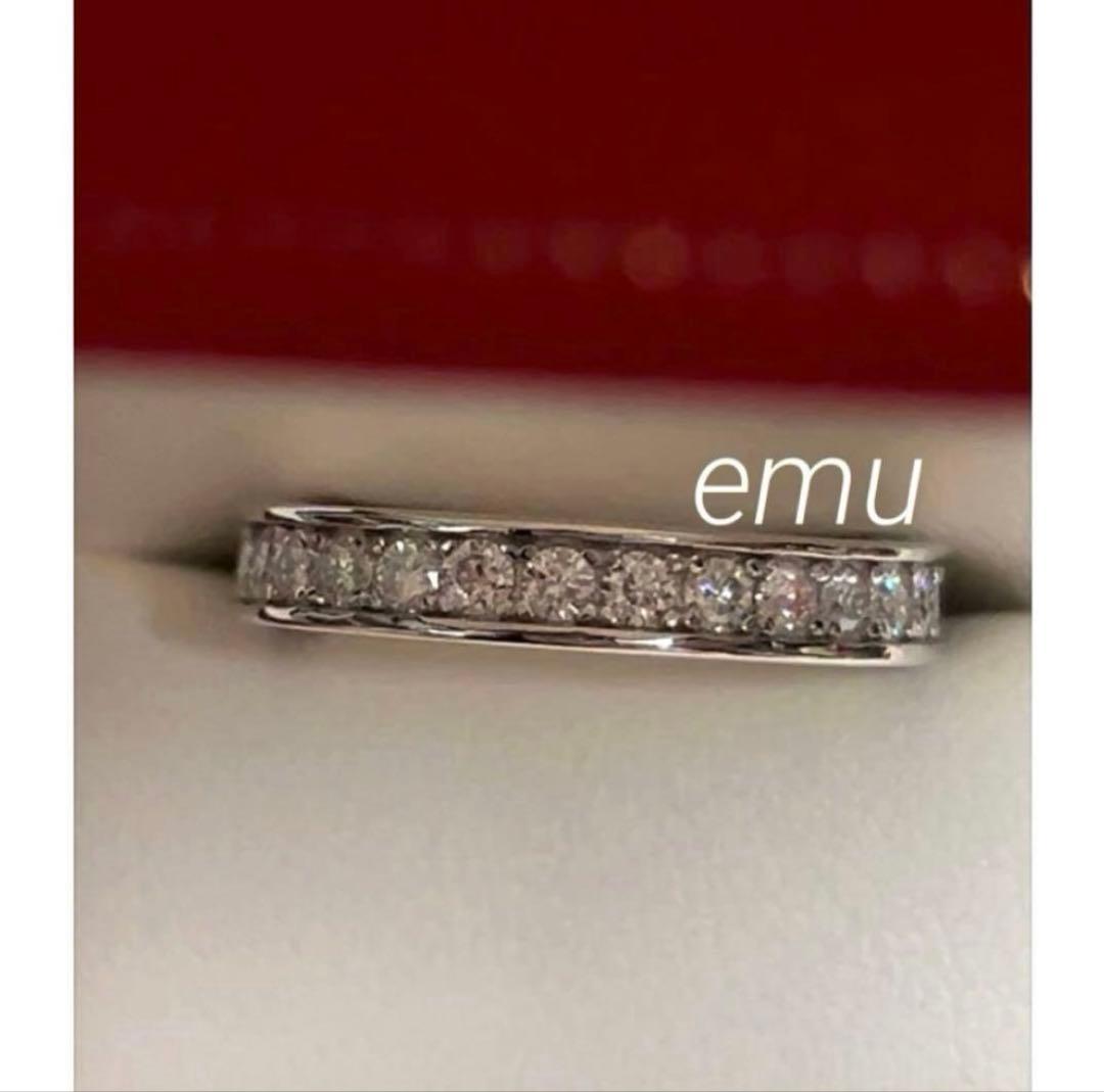 マンヤ様 / 最高級モアサナイト / フルエタニティリング / レール留め