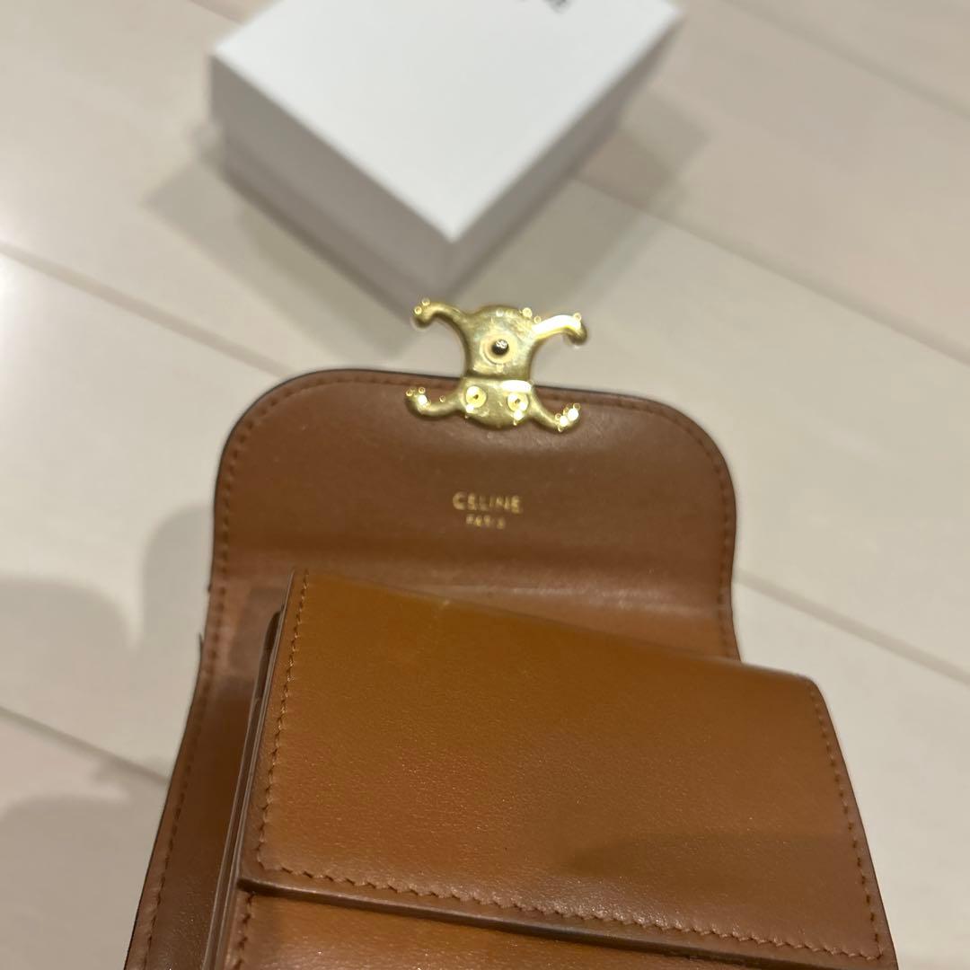 CELINE セリーヌ マカダム 総柄 トリオンフ 三つ折り財布