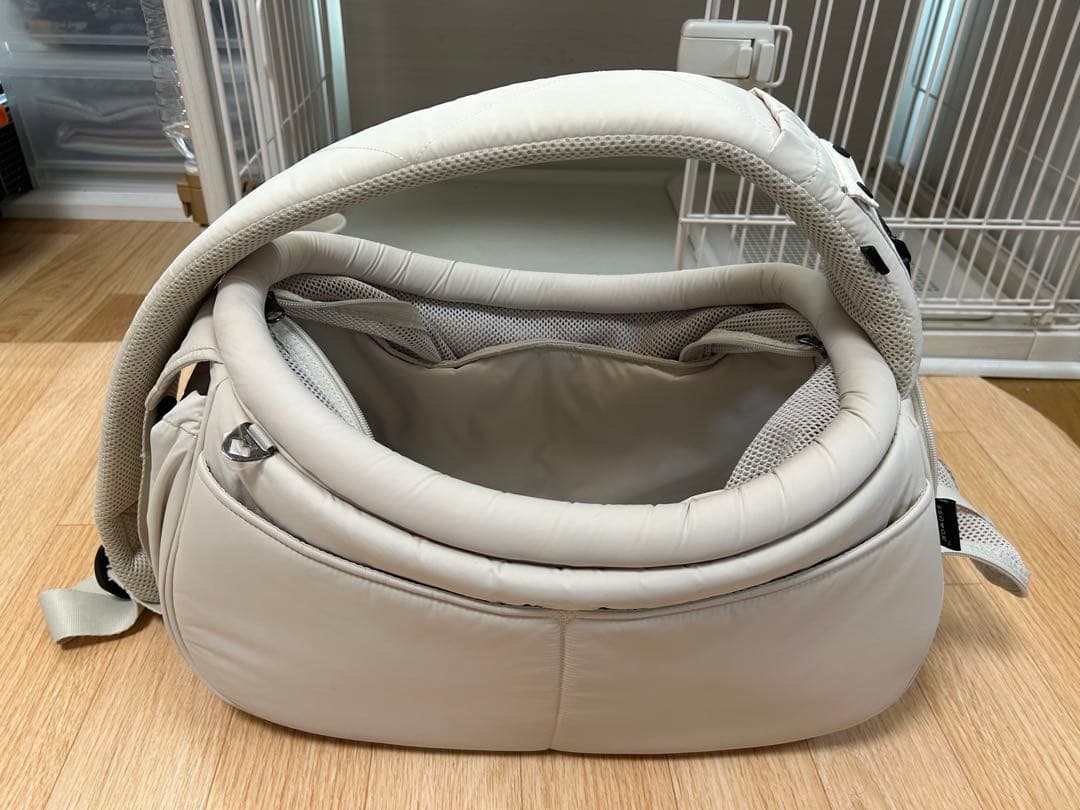 【美品】ssoookスリングバッグオープン型 ベージュ M ブランケット付き