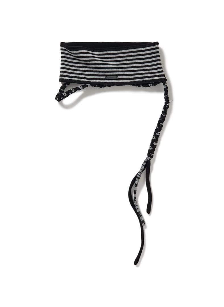 ヘアアクセサリー PERVERZE Braid Trim Knit Hair Band Black