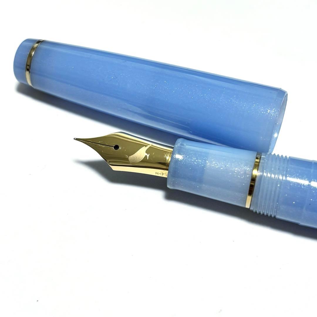 TAG STATIONERY 京の音｜薄瑠璃万年筆F 21金