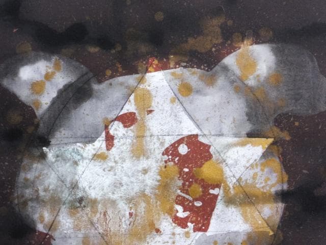 現代美術　山本和香子『Etoile Ⅰ』ペーパーにグァッシュ 0603F