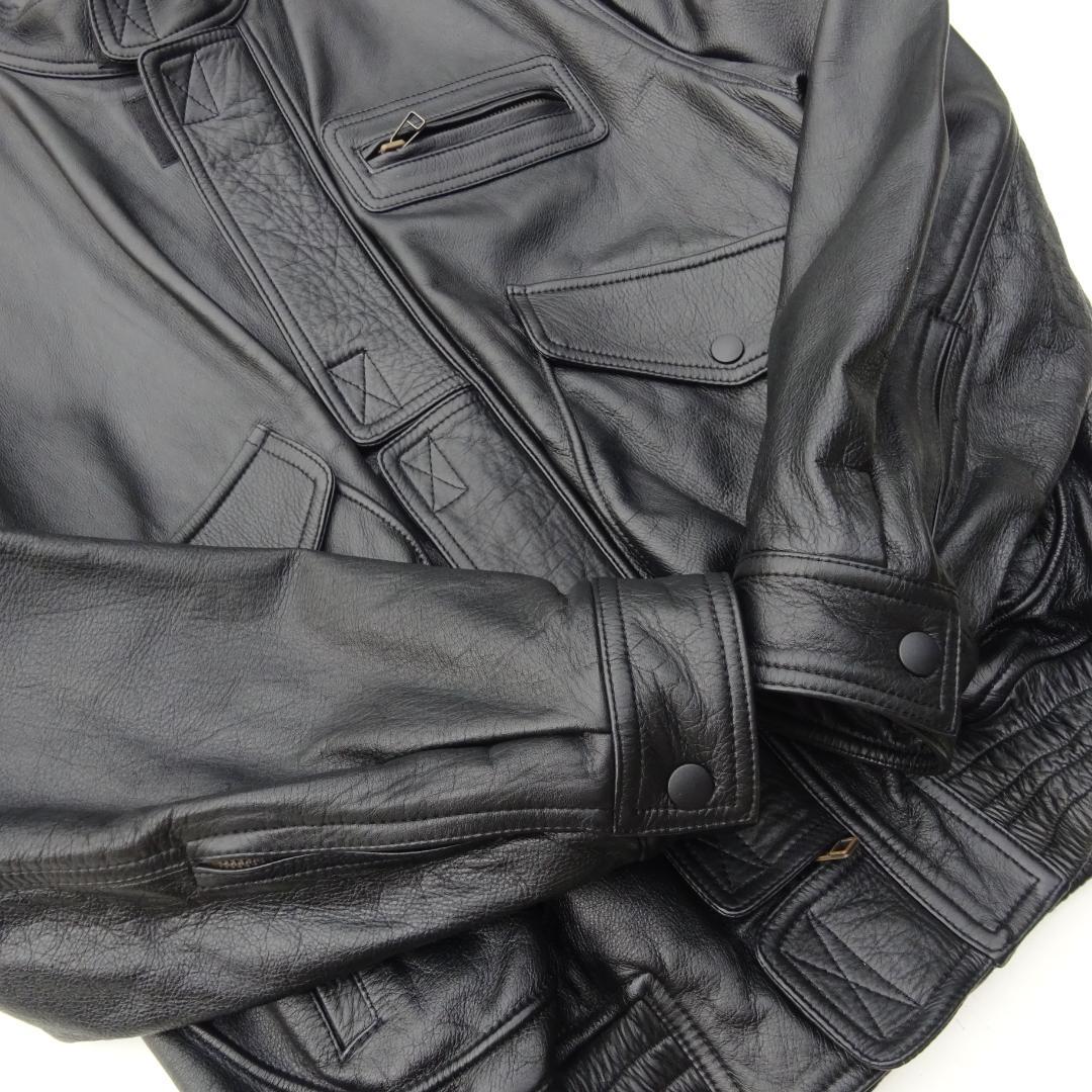 クシタニ KUSHITANI バイクレザージャケット牛革レザーLL 背面ロゴ入り