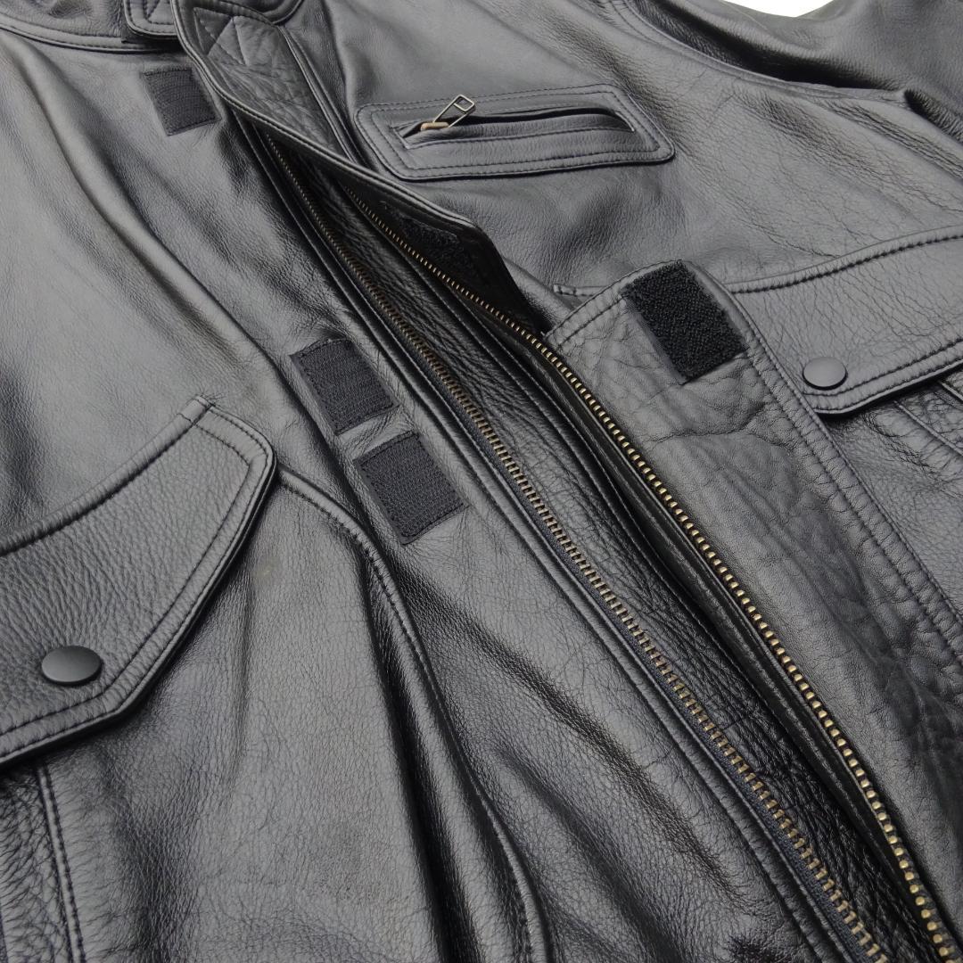 クシタニ KUSHITANI バイクレザージャケット牛革レザーLL 背面ロゴ入り