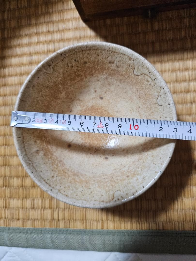 島根県広瀬町 幻の仏心焼　中津慎我作　秋草茶碗 小早川秋声画 共箱　無傷