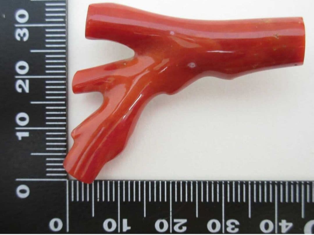 血赤珊瑚 サンゴ 9.7g ブローチ 本珊瑚 h49a