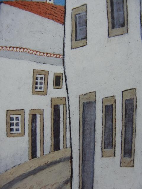 岩壁 冨士夫 【モンサラーシ】 希少画集画、状態良好、新品高級額装付