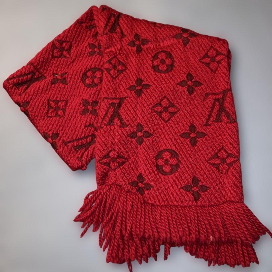 LOUIS VUITTON ルイヴィトン マフラー 赤
