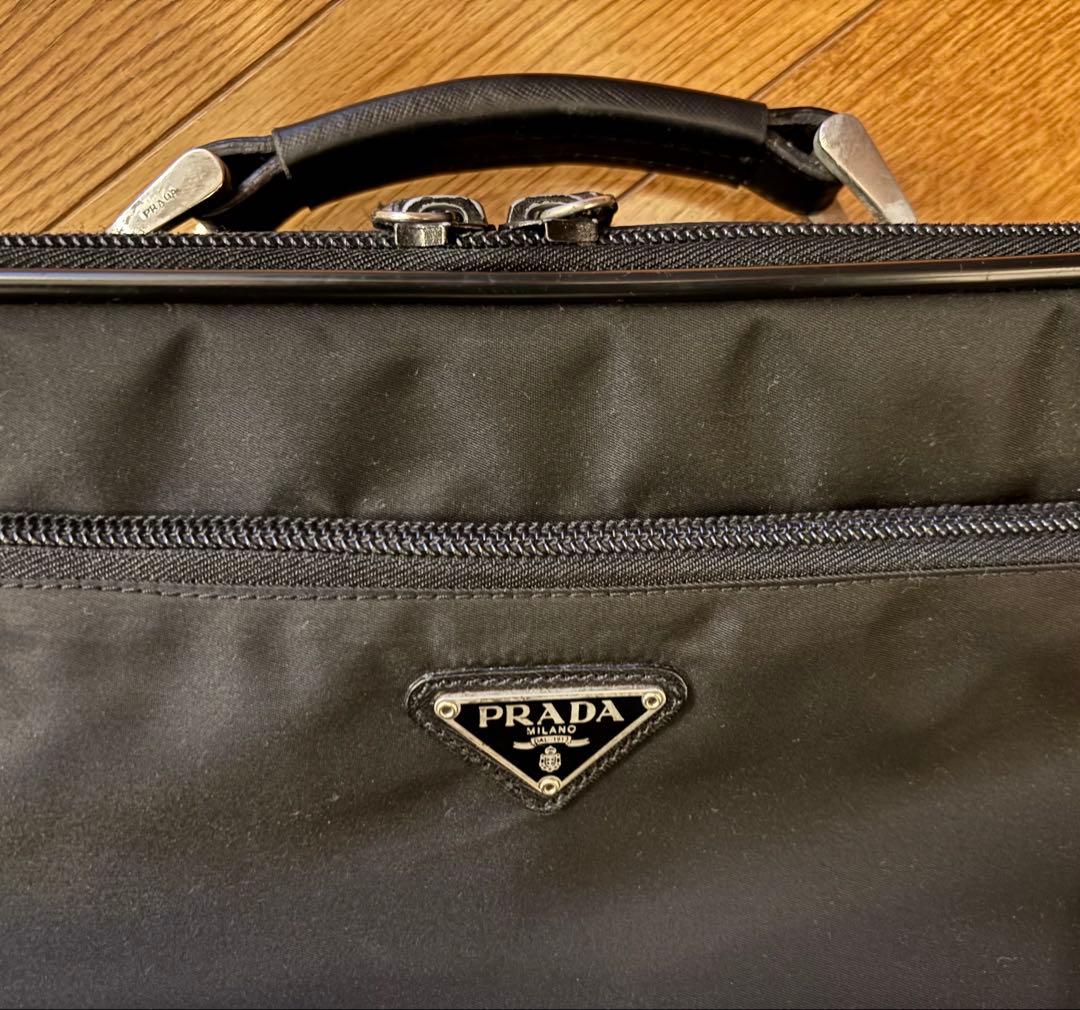 PRADA プラダ ブリーフケース ショルダー付 V147S NERO ブラック