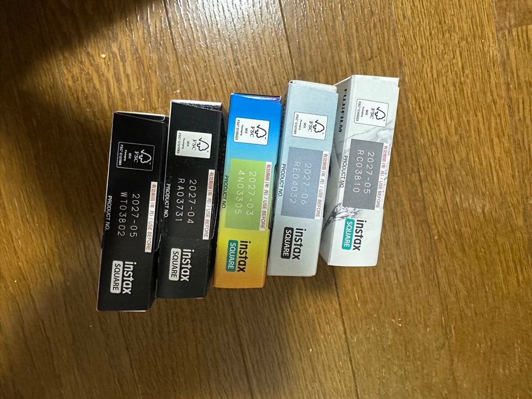 富士フイルム　チェキ　インスタックス　スクエア　バラエティー　5個セット