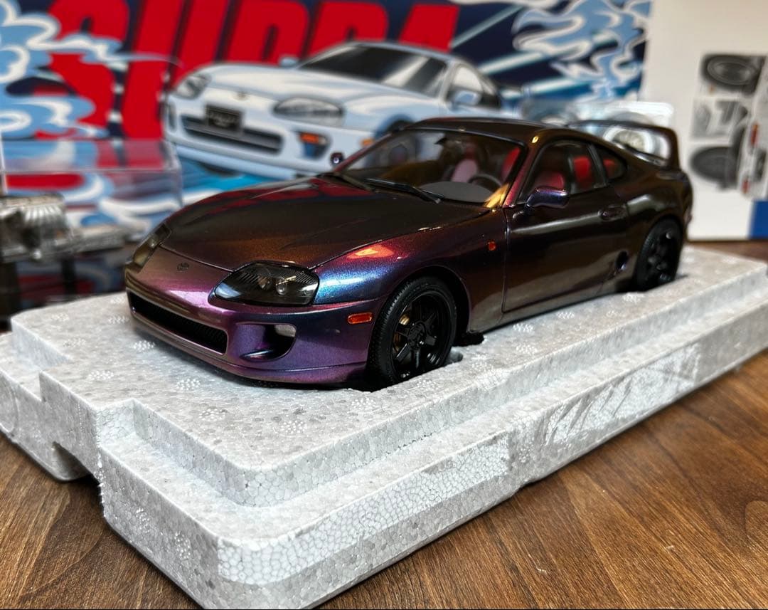 【新品】WhelArt 1:18 Toyota Supra A80 Purple