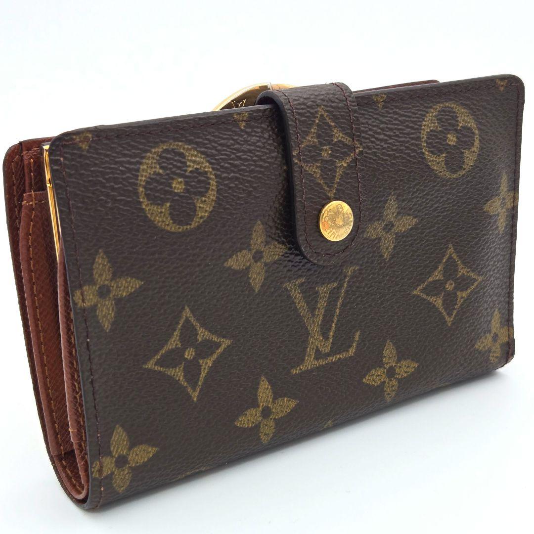 ルイヴィトン ポルトモネビエ ヴィエノワ モノグラム がま口 二つ折り財布
