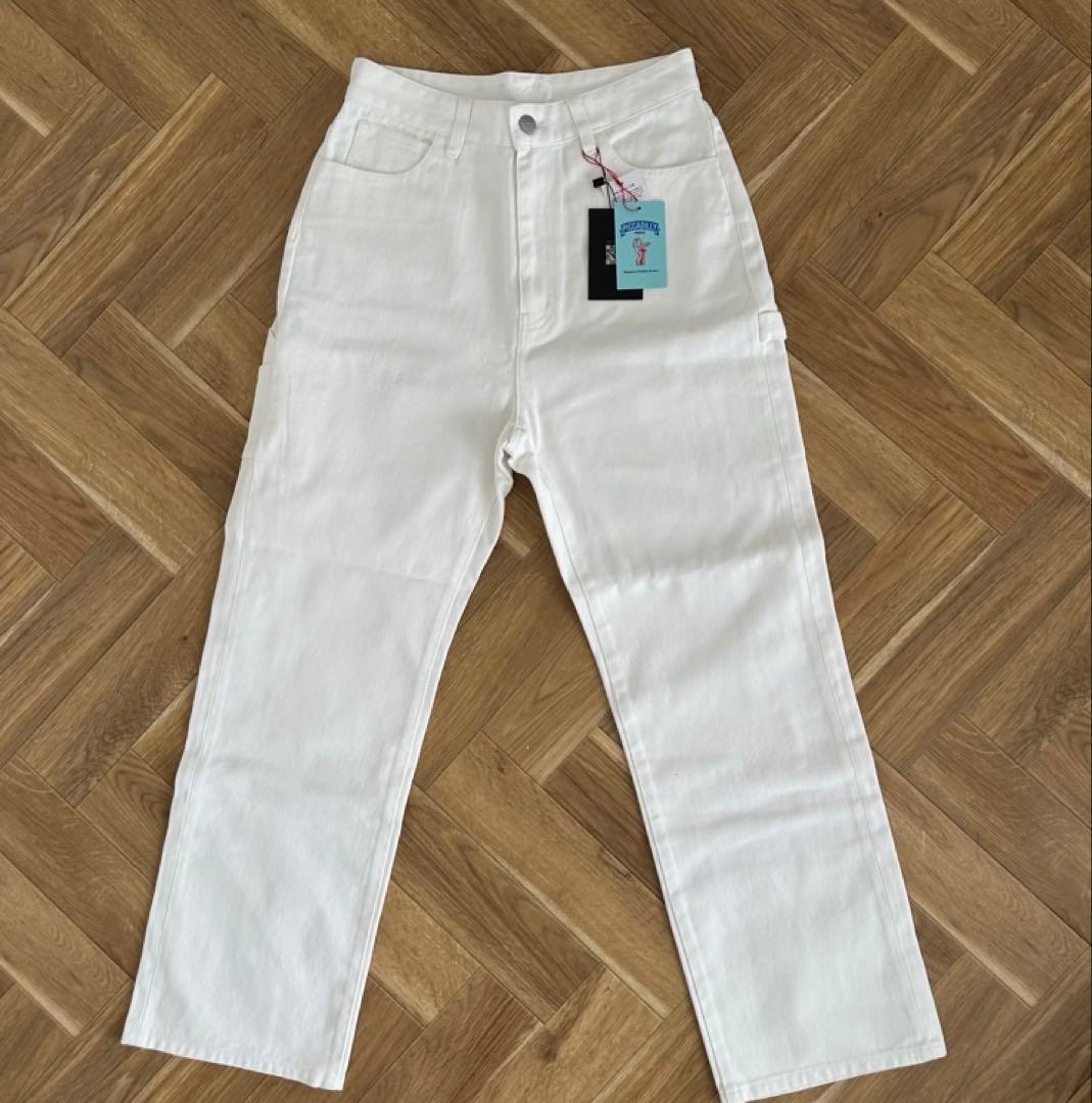ok.soon×piccadilly コットンホワイトペインターパンツ