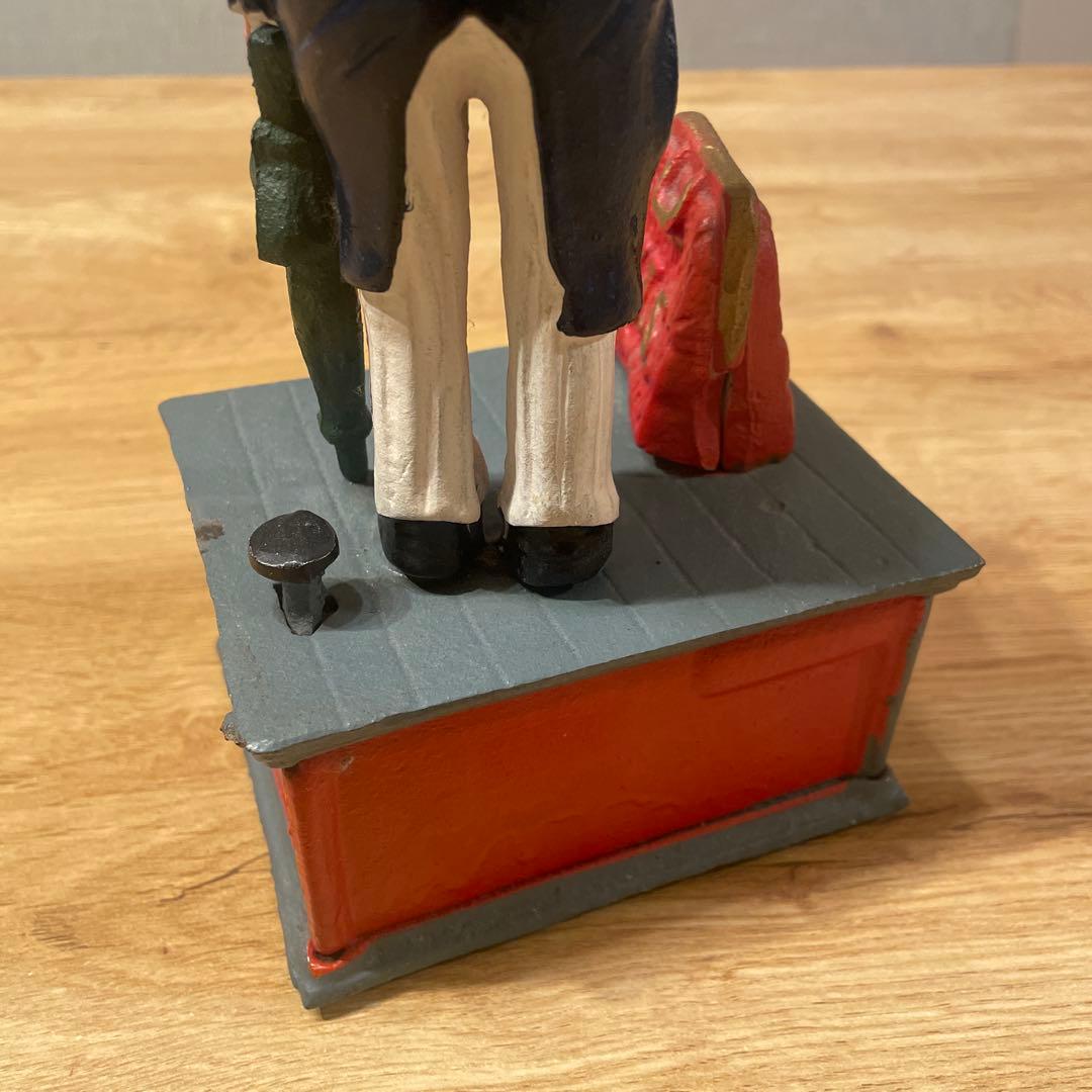 送料込みアンクルサム鉄製バンク70年代80年代／ビンテージ○