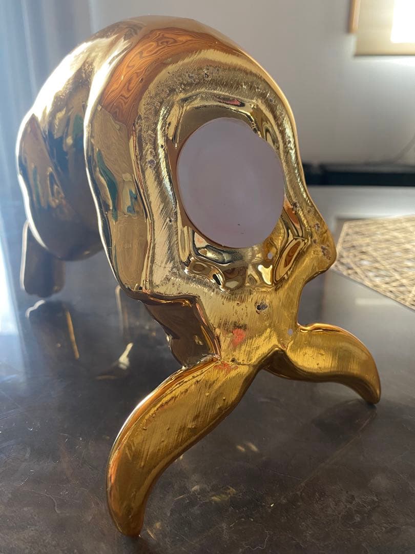 貯金箱　うさぎ　ゴールド