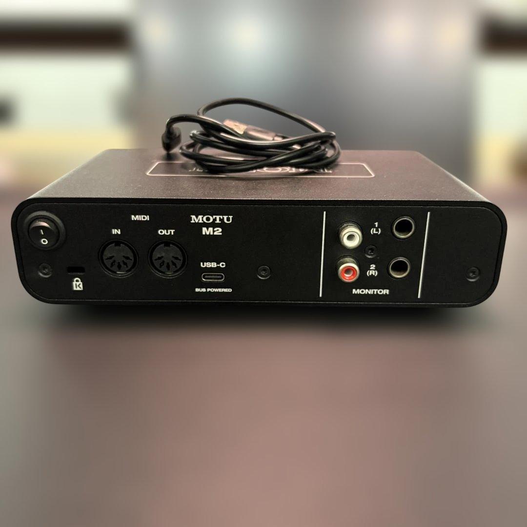 MOTU M2 USBオーディオインターフェース 2in/2out 動作良好