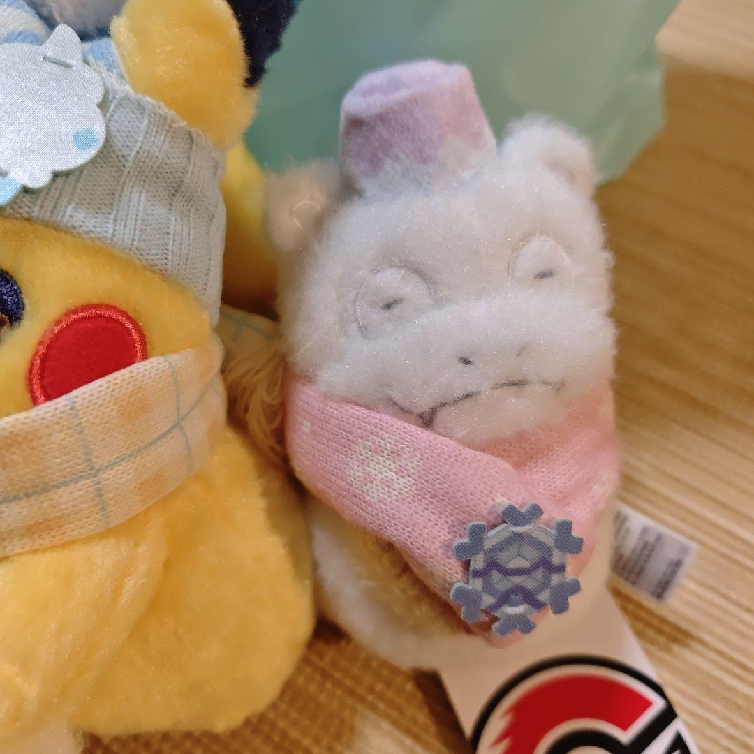 新品未使用 4体セット​​ピカチュウ カビゴン ヤドン ぬいぐるみ 雪だるま