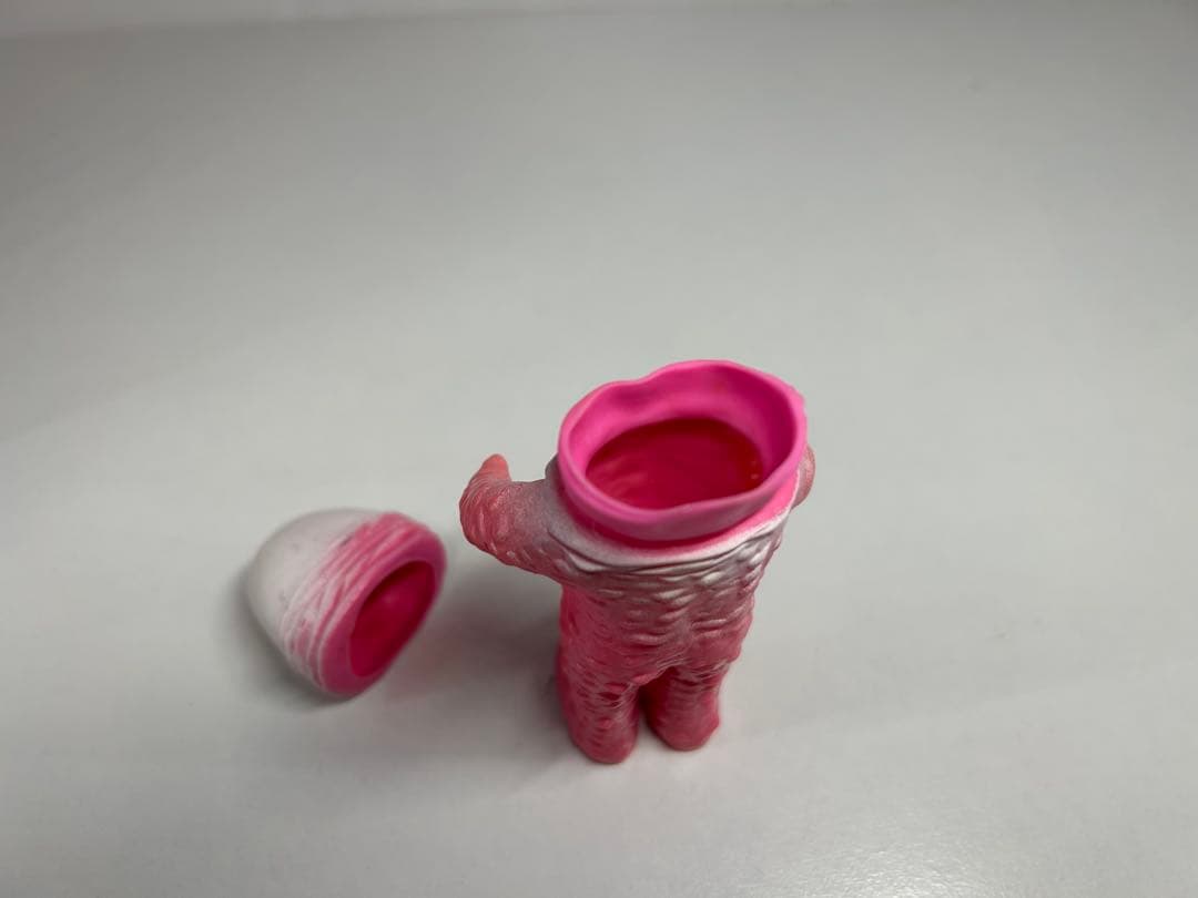 B*B様 ブルマァク　ザラブ星人　ミニサイズ　当時物　ソフビ ミニ　ピンク