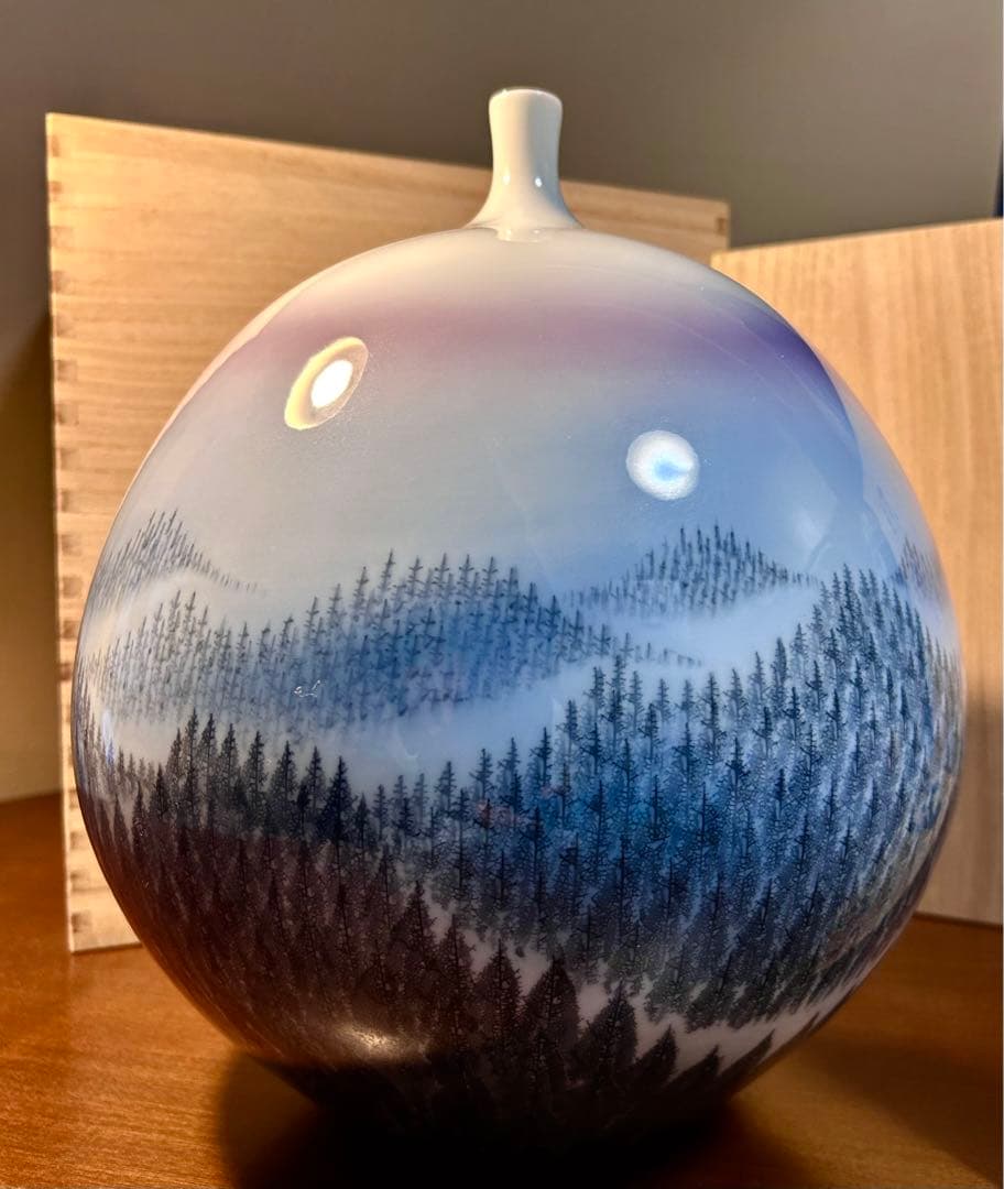 有田焼　藤井朱明作「朝日」　陶芸作家の作品