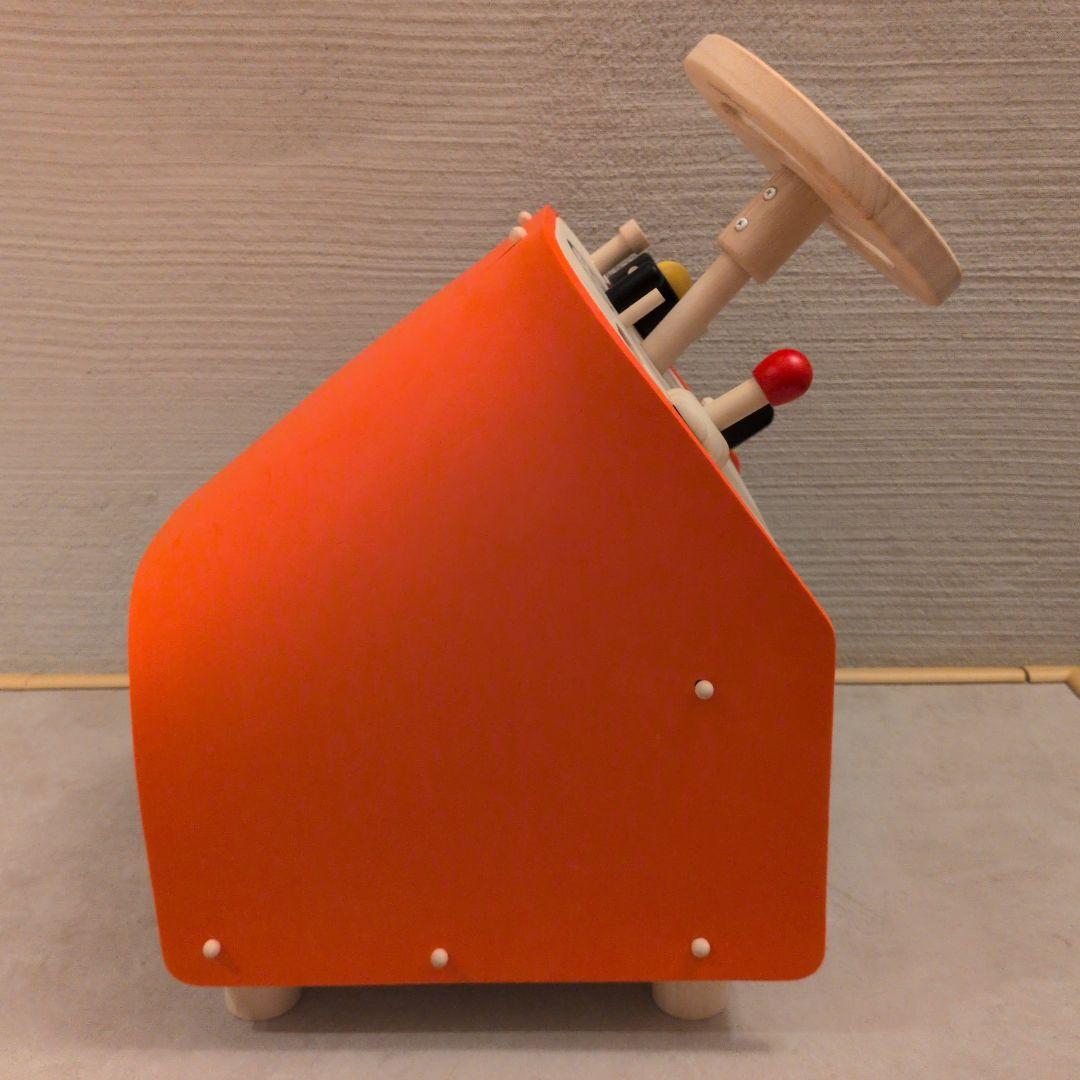 PLAN TOYS ドライビングシート　車　ハンドル　おもちゃ　木製