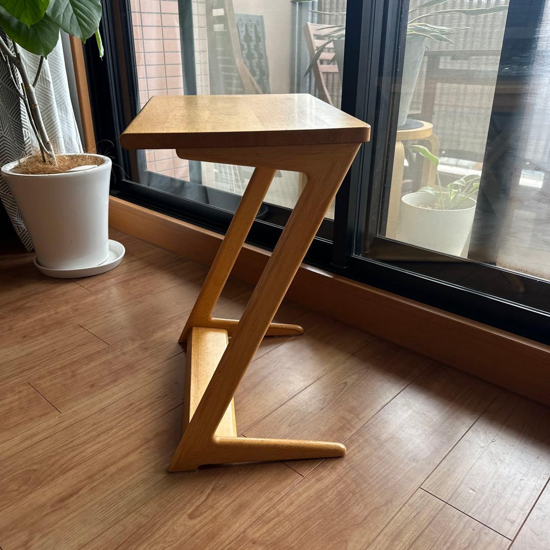ナラ無垢材 サイドテーブル JOYSTYLE 天然木 ソファ用 北欧