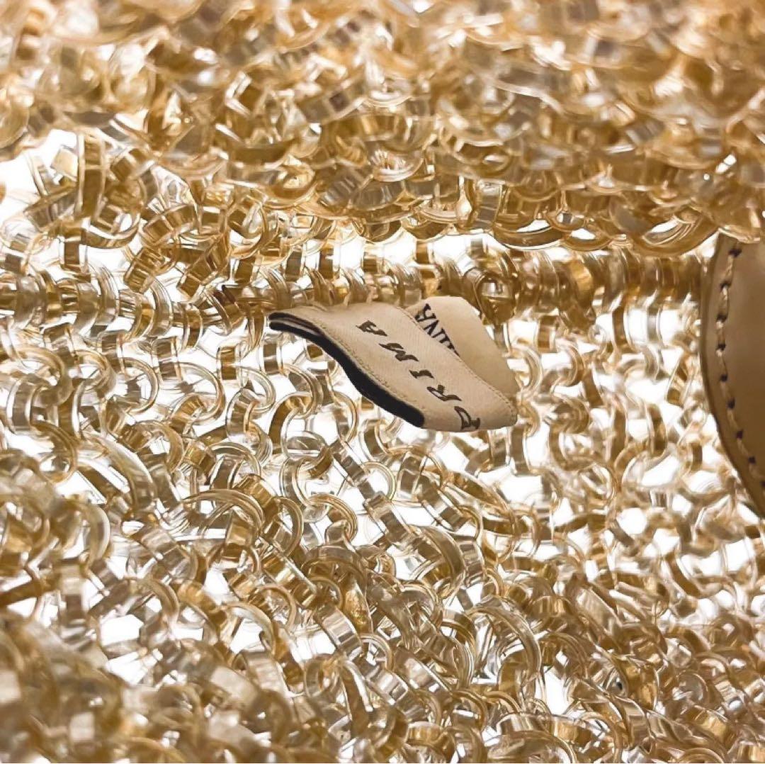 アンテプリマ バスケット シルバーゴールド ワイヤーバッグ