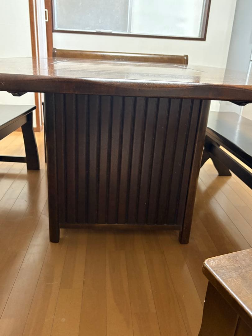 カリモク RUSTIC ダイニングテーブル 囲炉裏 ベンチ　ダイニングチェア