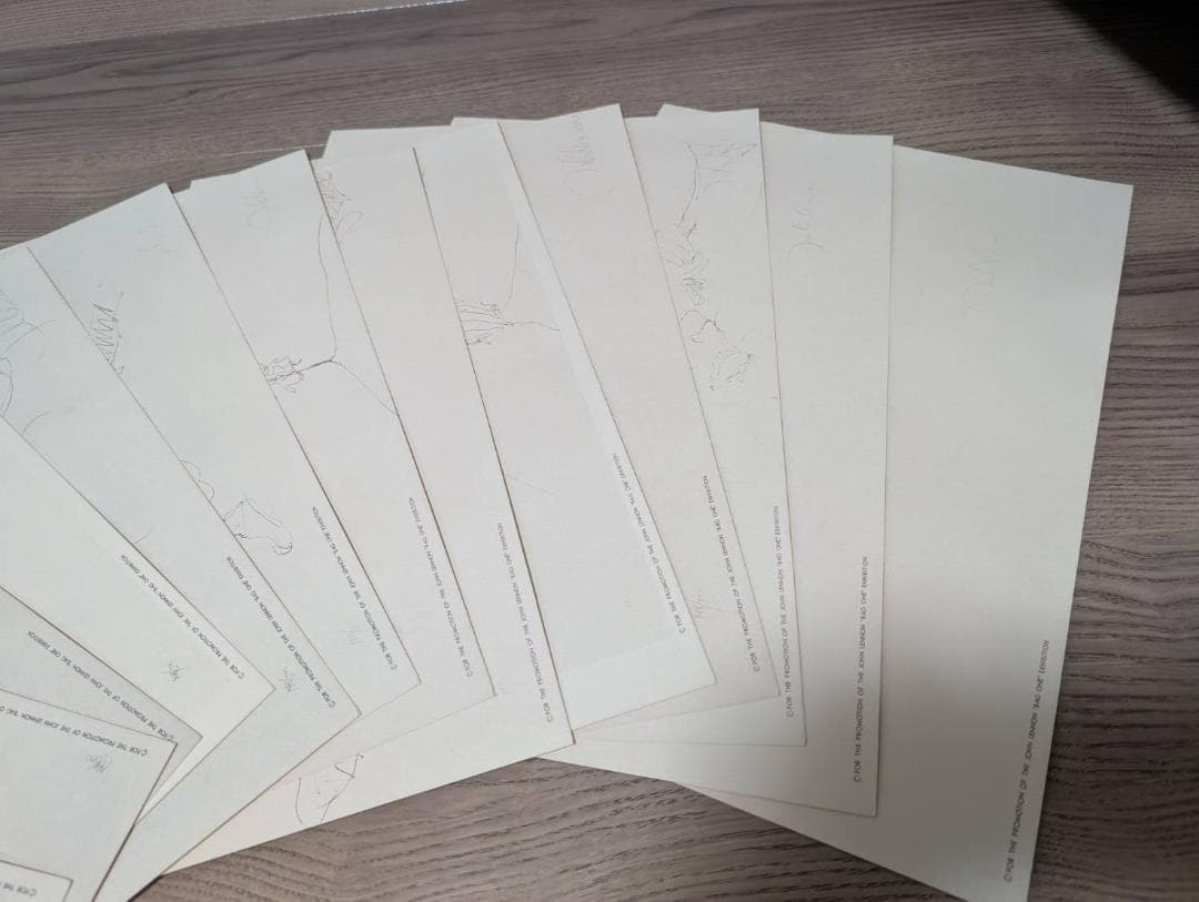 ジョンレノン bag one リトグラフ全16枚揃