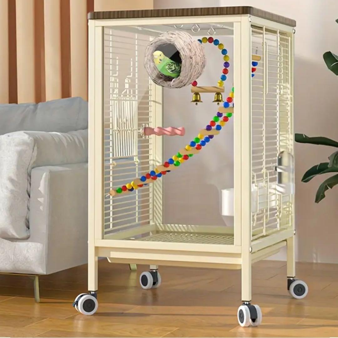 小型鳥用金属製飼育ケージ