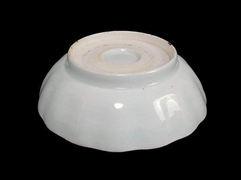 古伊万里　染付　割絵　菊の図　膾皿　３客　D760AS-BVk