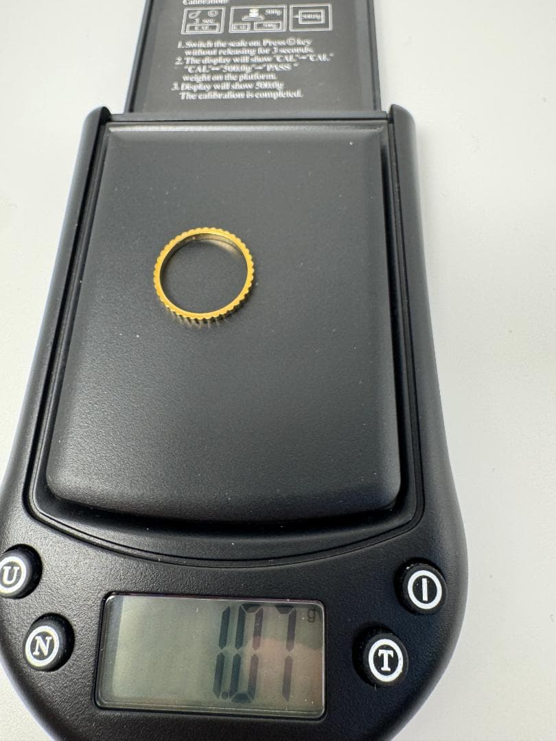 K18ゴールド ギザギザリング 1.07g/11号