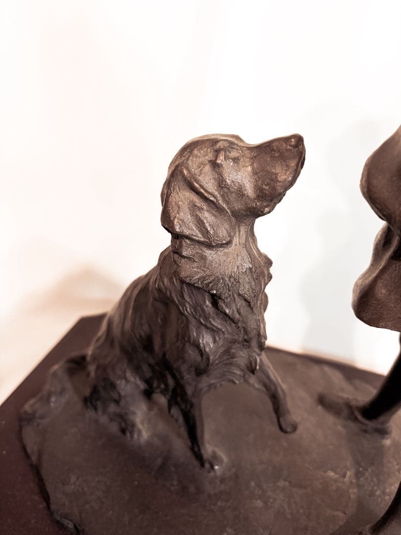 【真作・定価20万円】 大道寺 光弘 作『FRIENDS』　高級　ブロンズ像