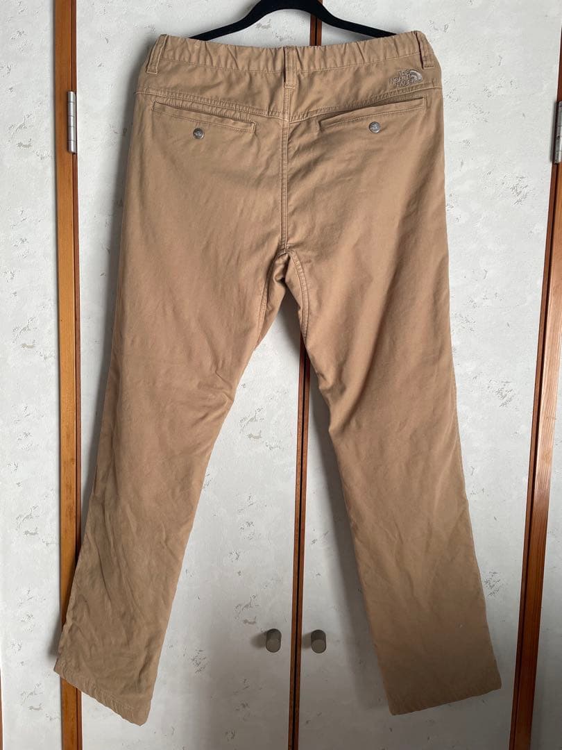 レア ノースフェイス 極暖パンツ チノパン ベージュ L