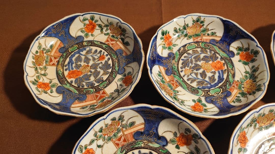 大聖寺伊万里　古伊万里　伊万里　豆皿　菓子皿　蔵出し　５客