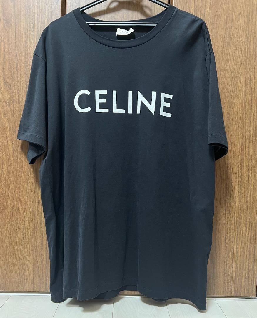【国内正規品】CELINE ブラック ロゴ Tシャツ 定価8万