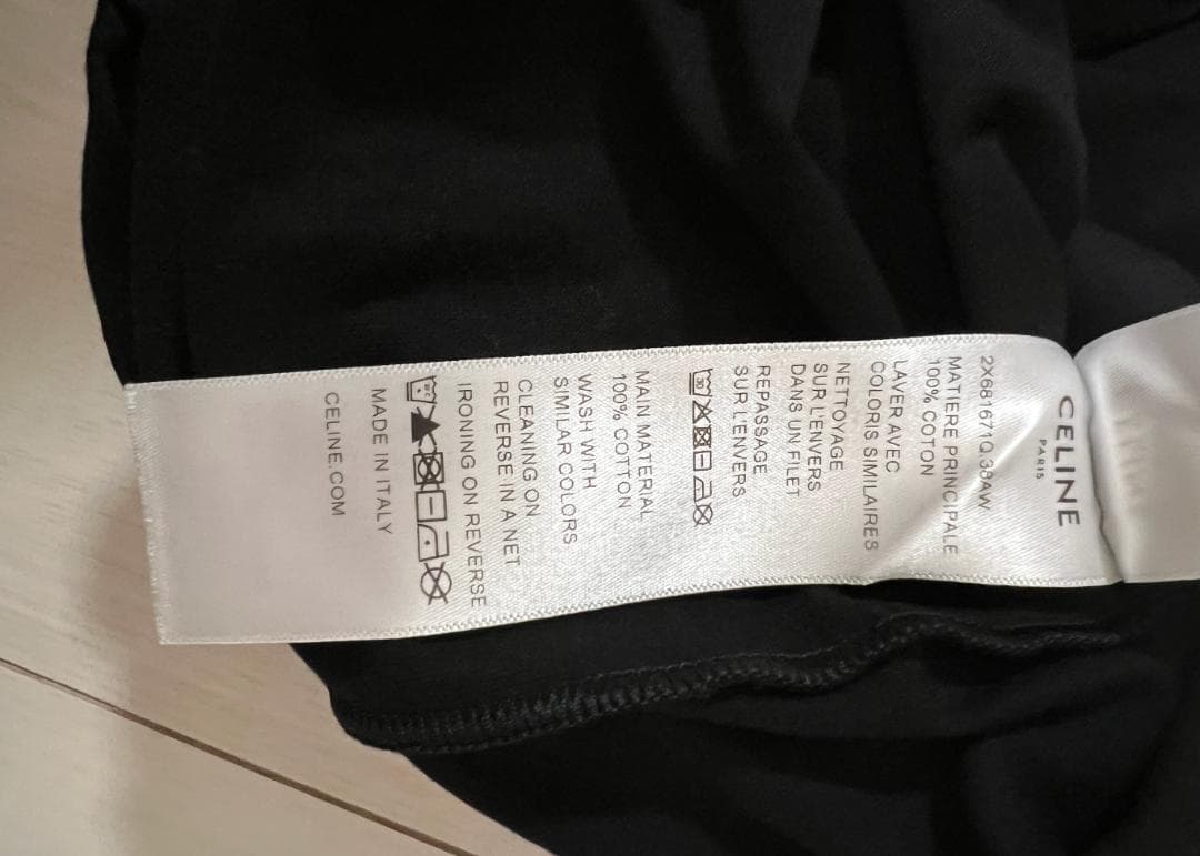 【国内正規品】CELINE ブラック ロゴ Tシャツ 定価8万