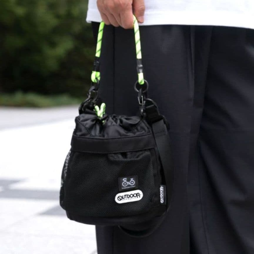 【新品】OUTDOOR PRODUCTS × 木梨サイクル コラボ巾着ショルダー