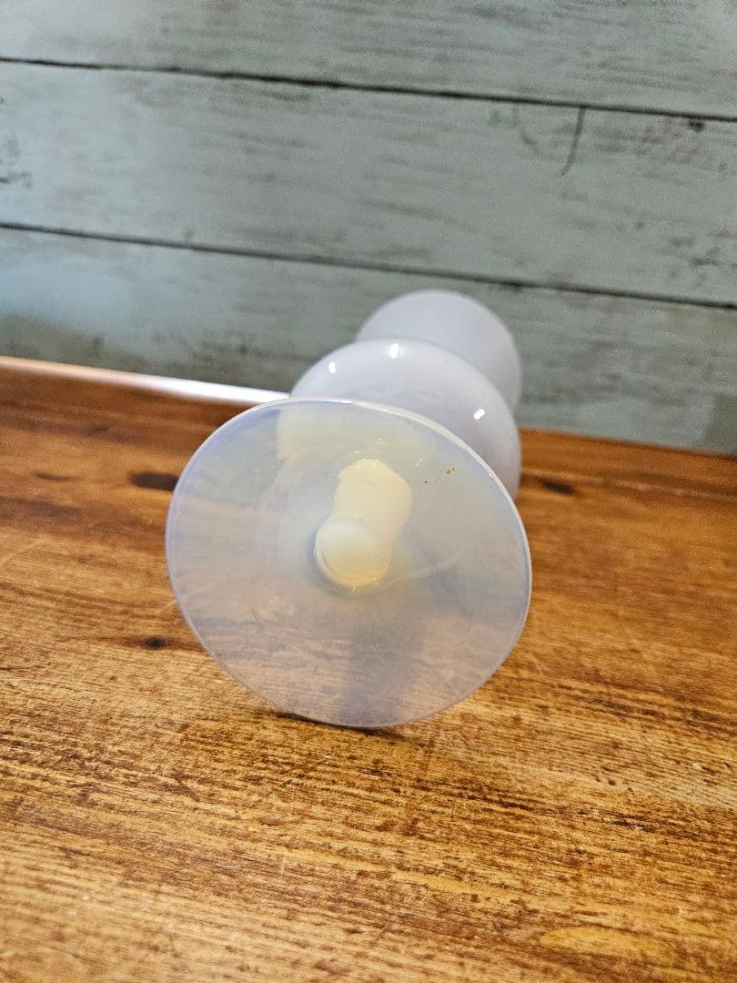 フランスアンティーク オパールセントガラスの花瓶 グラス 花器 花入れ