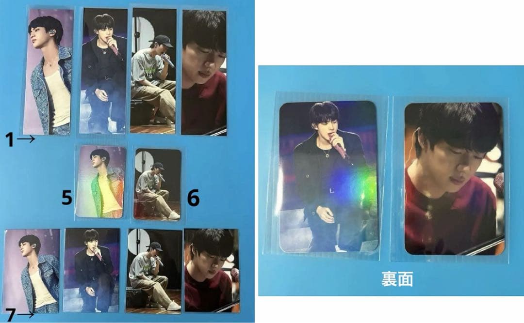 BTS JIN キャンバスポーチ（ブラック・ピンク）