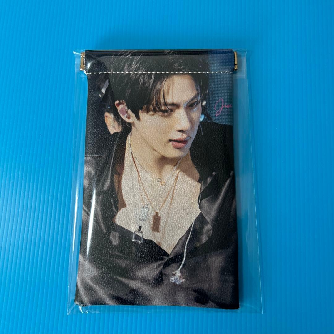 BTS JIN キャンバスポーチ（ブラック・ピンク）