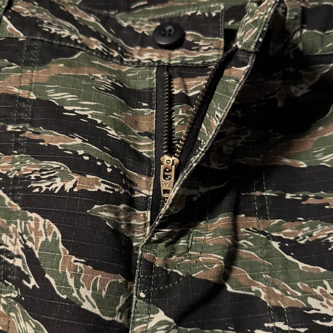 レディース X-girl エックスガール タイガーストライプカモパンツ 軍パン