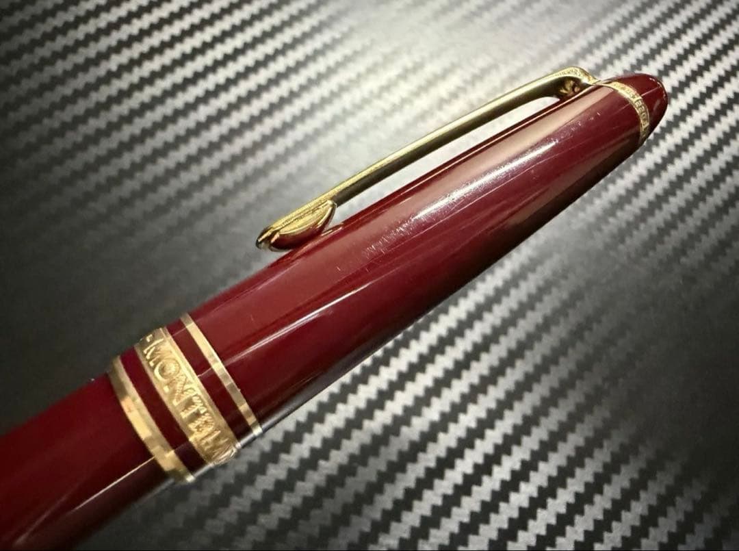 美品 モンブラン マイスターシュテュック 144 ボルドー 中白 M 万年筆