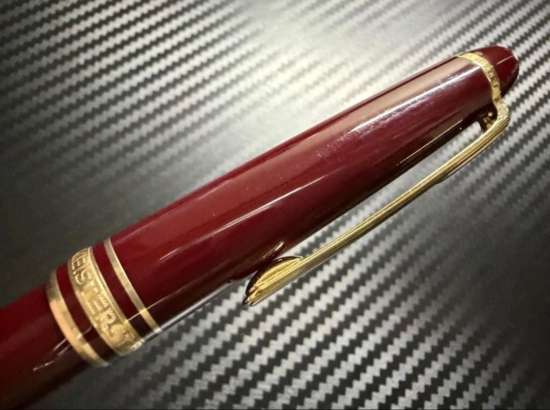美品 モンブラン マイスターシュテュック 144 ボルドー 中白 M 万年筆