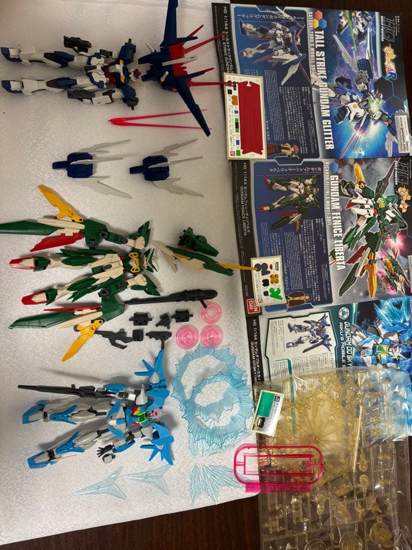 HGガンプラ組み立て済みまとめ売り　ビルドシリーズABまとめ　アシカガ