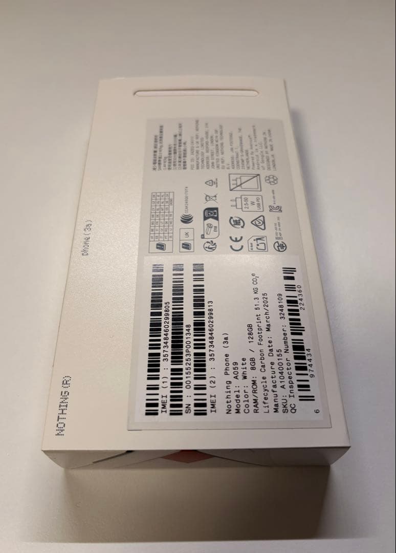 Nothing Phone 3a 国内版 128GB SIMフリー