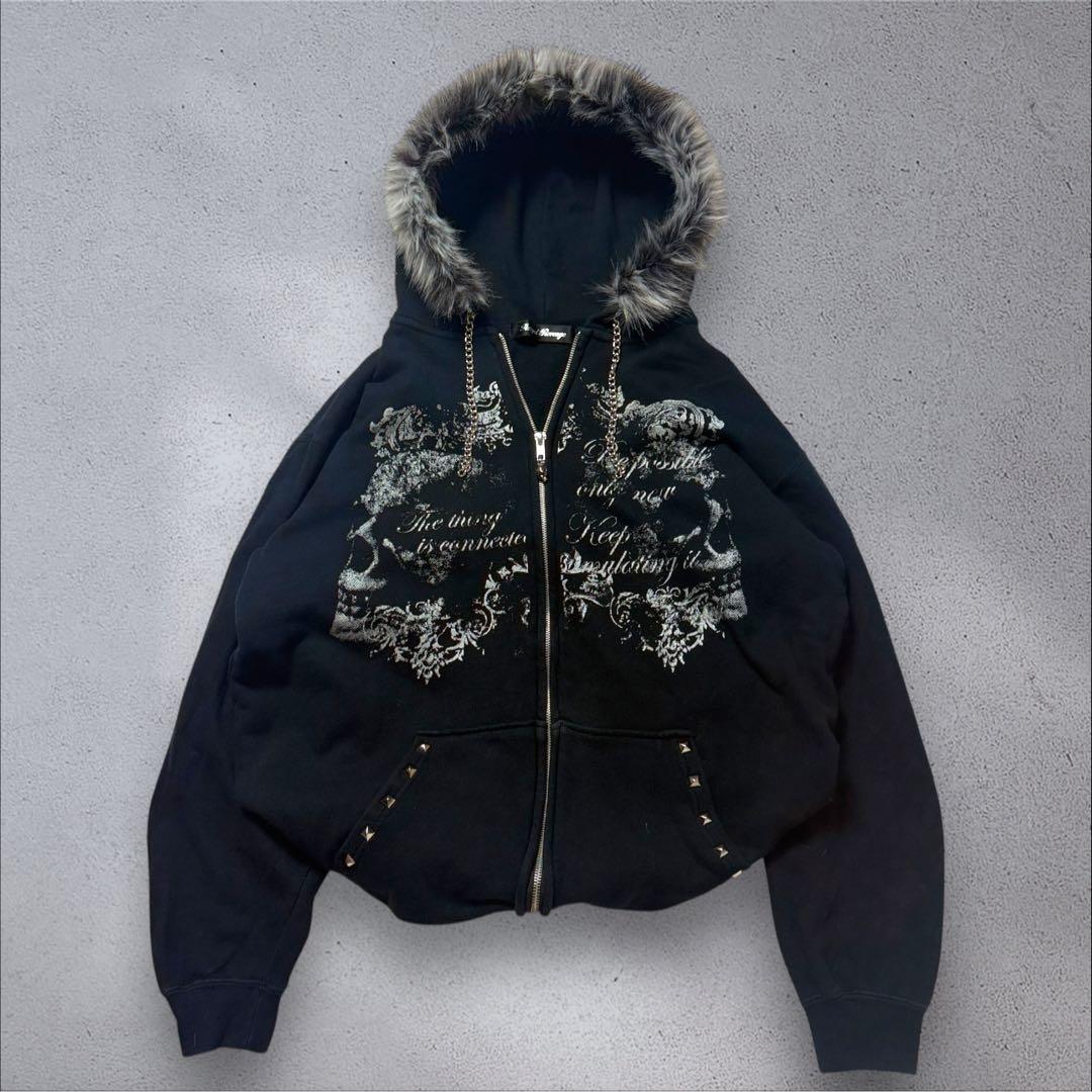 ジャケット・アウター sexpot revenge zip up hoodie archive y2k