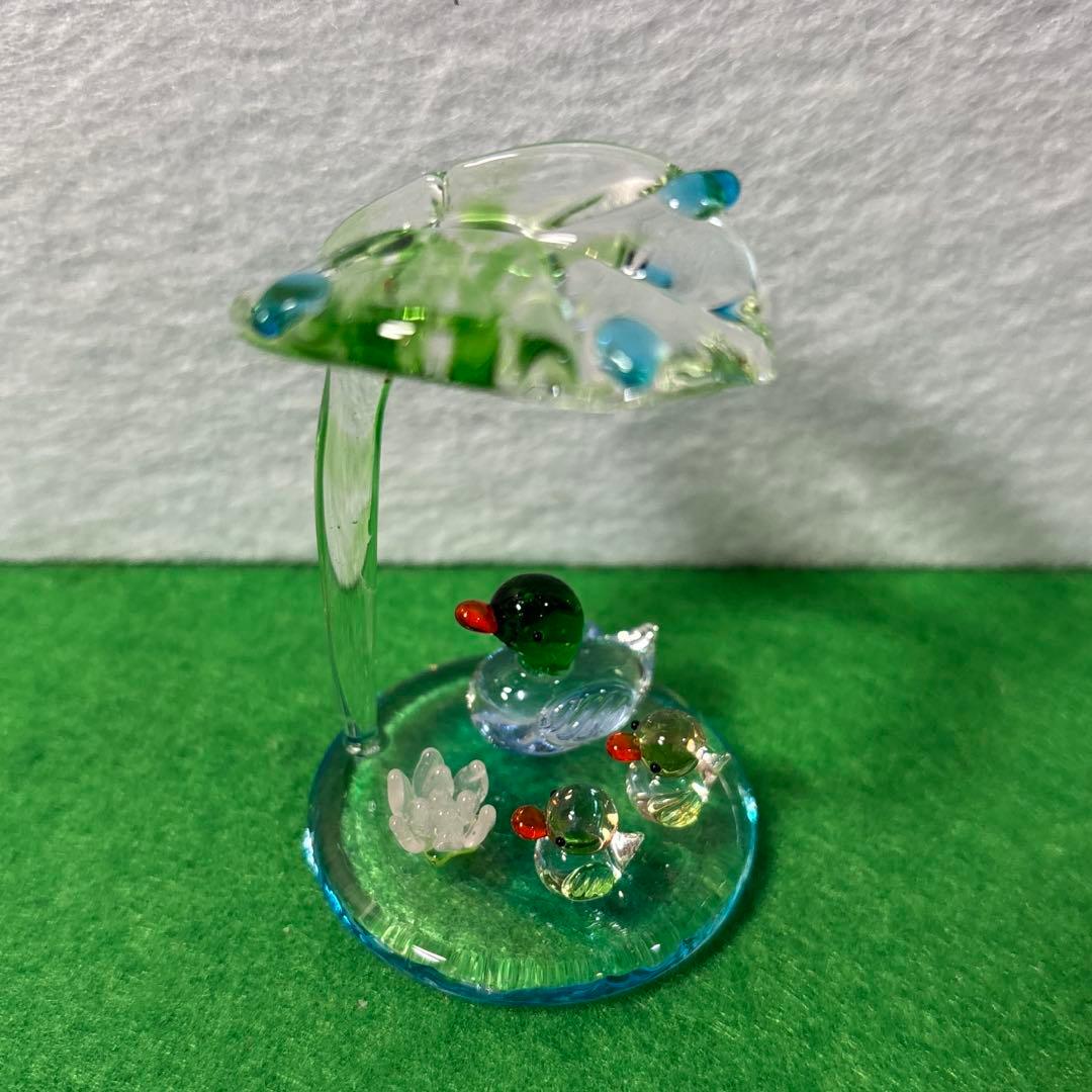ロータス　ガラス細工　ミニチュア