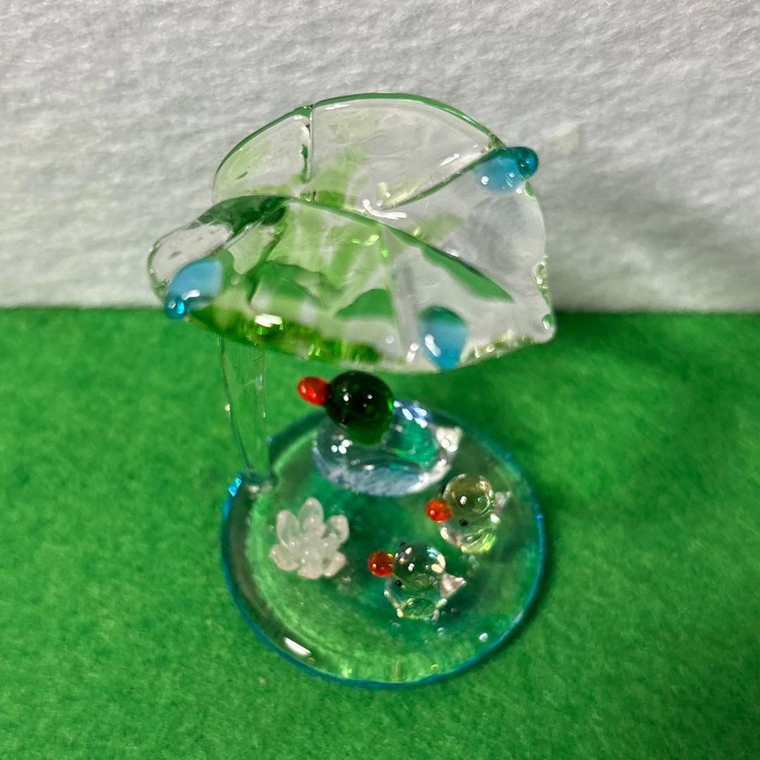 ロータス　ガラス細工　ミニチュア