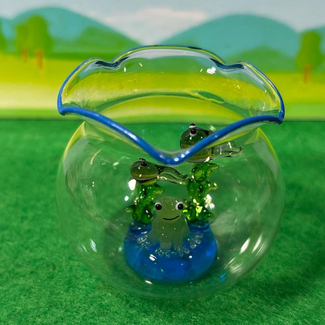 ロータス　ガラス細工　ミニチュア