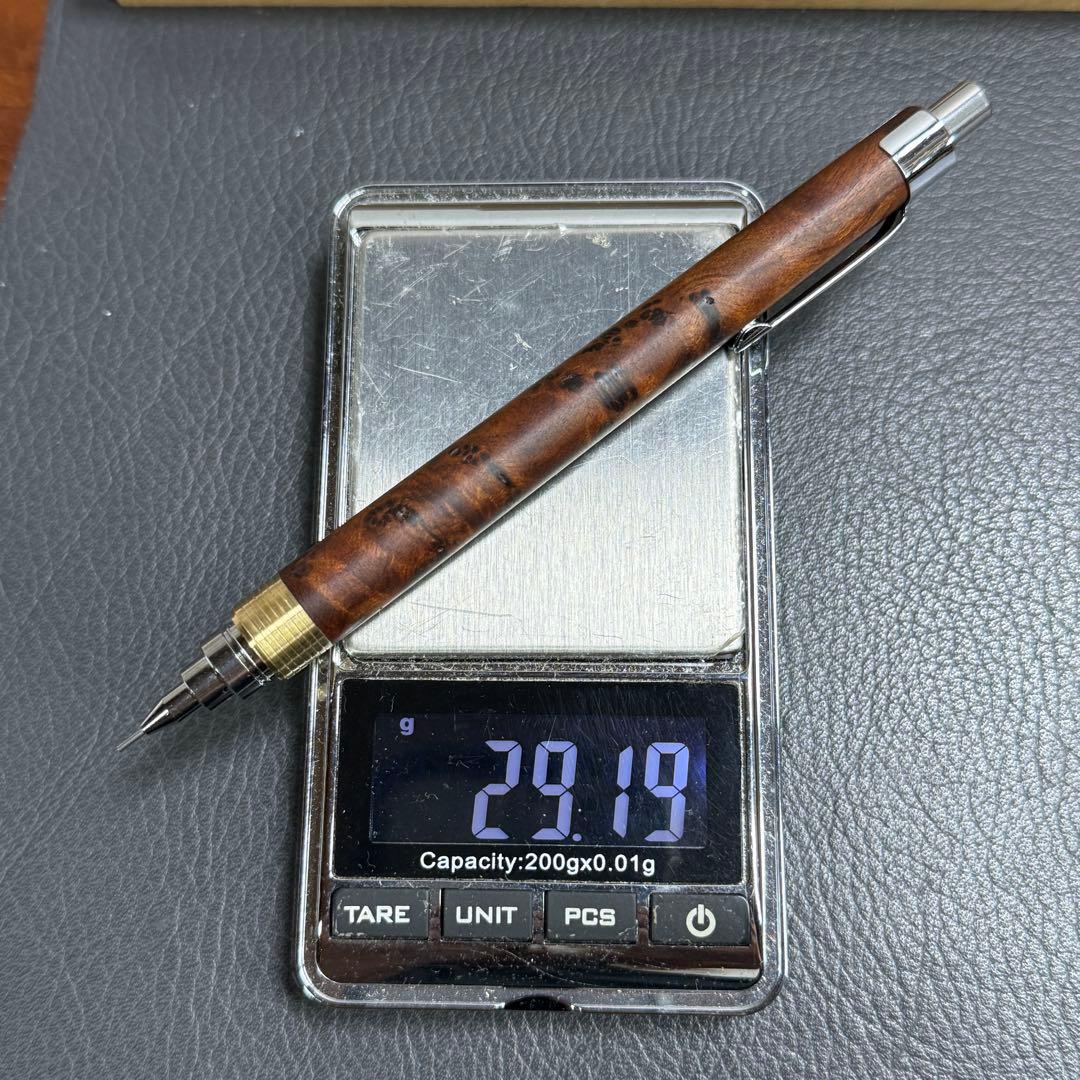 hone194台湾樟葡萄杢　瘤　最強低重心　溝付き　真鍮　瘤の欠け多い